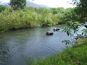 Tubing on the Elands River running through Elangeni in Mpumalanga
