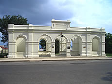 The facade of the Stock Exchange Building is now a national monument in Barberton Mpumalanga photo by L-J Havemann